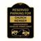 Signmission Reserved Parking for Church Member Unauthorized Vehicles Towed Away Alum, 18" x 24", BG-1824-23126 A-DES-BG-1824-23126 - alternate 1